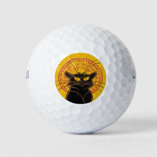 Theophile Steinlen - Le Chat Noir Vintage Golf Balls