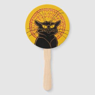 Theophile Steinlen - Le Chat Noir Vintage Hand Fan