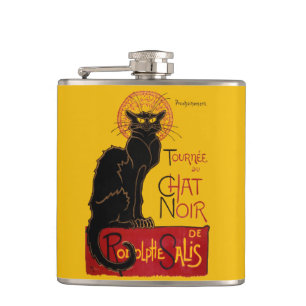 Theophile Steinlen - Le Chat Noir Vintage Hip Flask