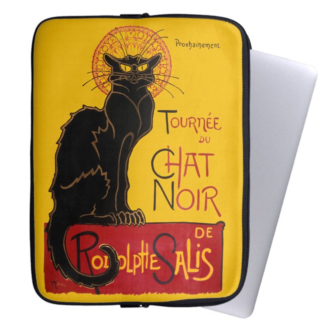 Theophile Steinlen - Le Chat Noir Vintage Laptop Sleeve (Creator Uploaded)