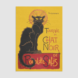 Theophile Steinlen - Le Chat Noir Vintage Tissue Paper