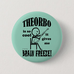 Theorbo, Brain Freeze 6 Cm Round Badge