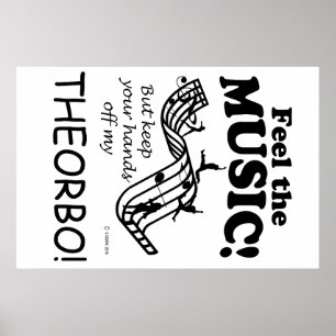 Theorbo Feel The Music Poster
