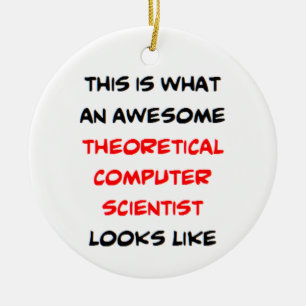 theoretical computer scientist, awesome ceramic tree decoration