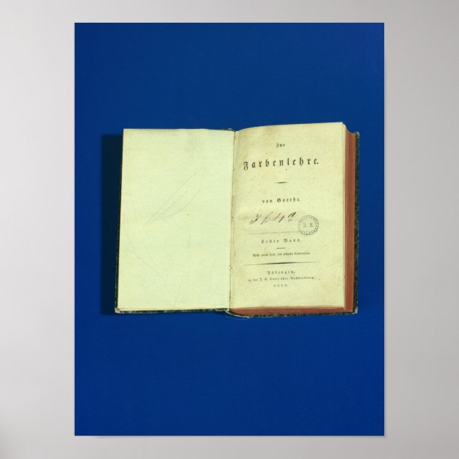 Theory of Colours, 1810 Poster (Front)