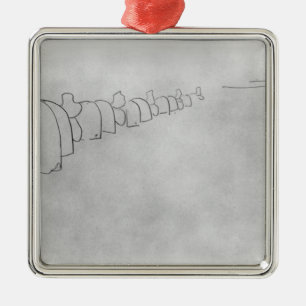 Theory of Elephants, 1896 Metal Tree Decoration