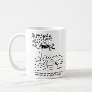 Theory of Evolution. Fish in a Nest Coffee Mug