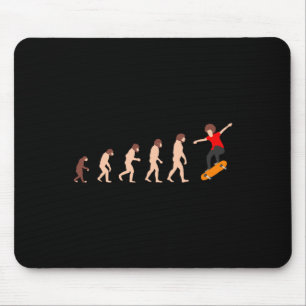 Theory Of Evolution Skateboarding Funny Mouse Mat