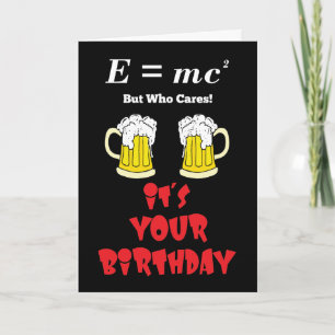 Theory Of Relativity Birthday Card