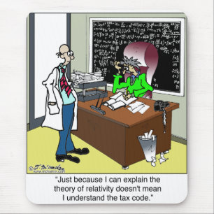 Theory of Relativity & The Tax Code Mouse Mat