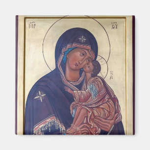 Theotokos and Christ Child Orthodox Icon Magnet