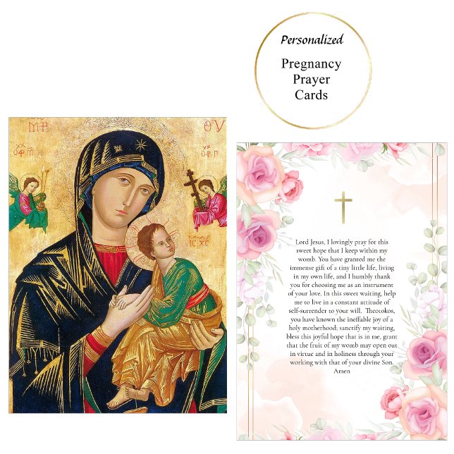Theotokos Christ Child Pregnancy Prayer Card (Creator Uploaded)