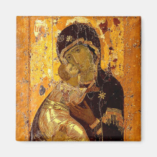 Theotokos of Vladimir Orthodox Christian Icon Magnet