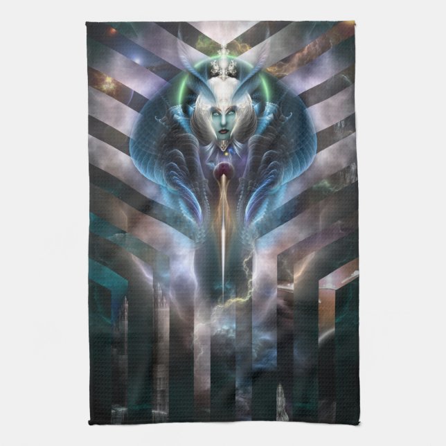 Thera Ethereal Queen Of Galaxy Kitchen Towel (Vertical)