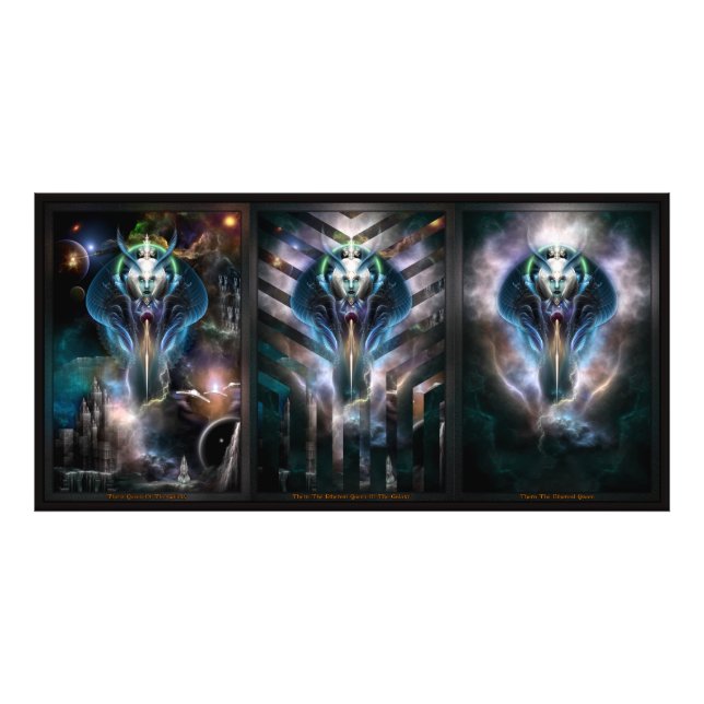 Thera Queen Fractal Trilogy 2XFrame Photo Print (Front)