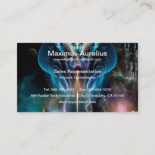 Thera Queen Of The Galaxy Business Card