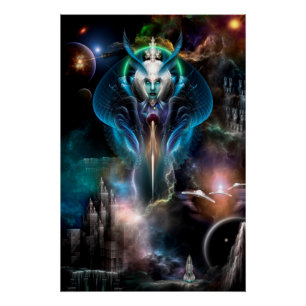 Thera Queen Of The Galaxy Perfect Poster