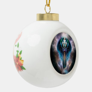 Thera The Ethereal Queen Ceramic Ball Ornament