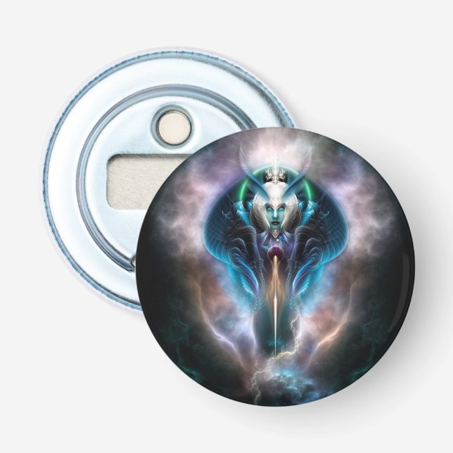 Thera The Ethereal Queen Round Bottle Opener (Front)