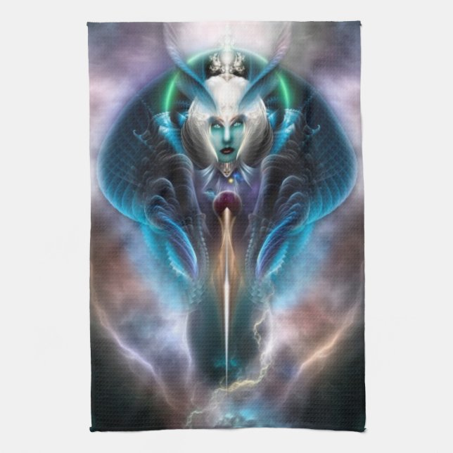 Thera The Ethereal Queen Tea Towel (Vertical)