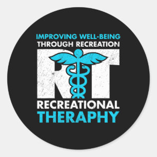 Therapeutic Recreation Recreational Therapy Month Classic Round Sticker