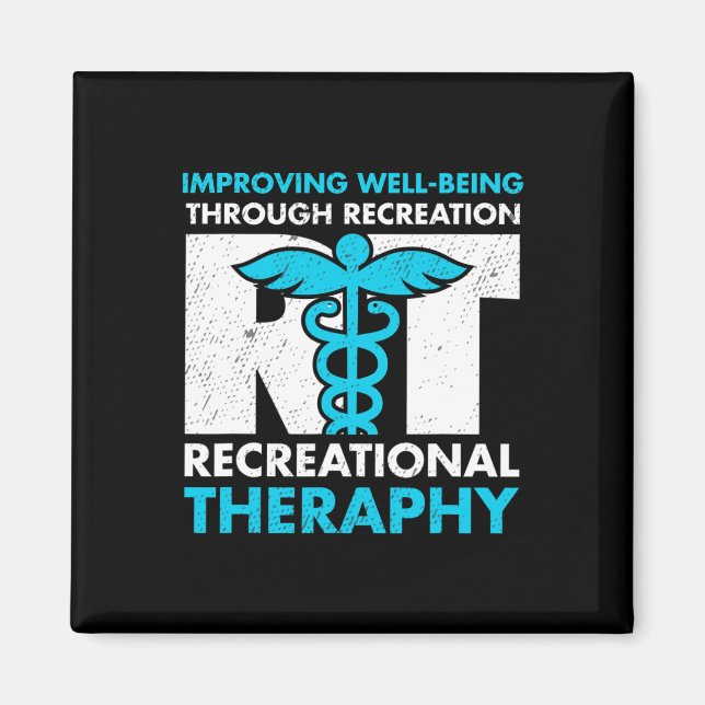Therapeutic Recreation Recreational Therapy Month  Magnet (Front)
