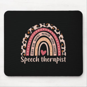 Therapist 100th Day Of School Speech Therapy Rainb Mouse Mat