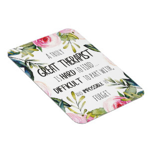 Therapist Appreciation Gift Thank you Quote Magnet
