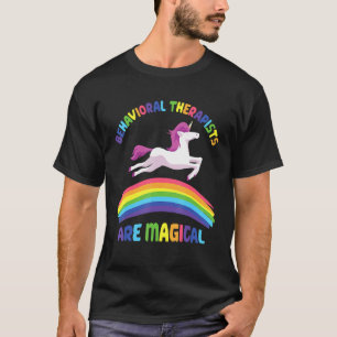 Therapist Are Magical Unicorn Behavioural Therapi T-Shirt