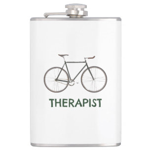 Therapist Bicycle Hip Flask