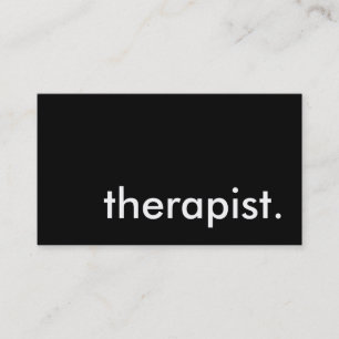 therapist. business card