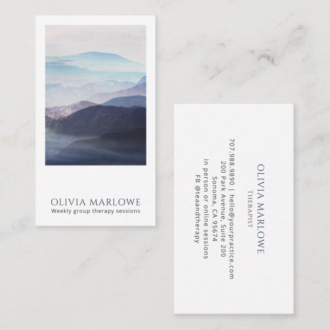 Therapist  business card (Front/Back)