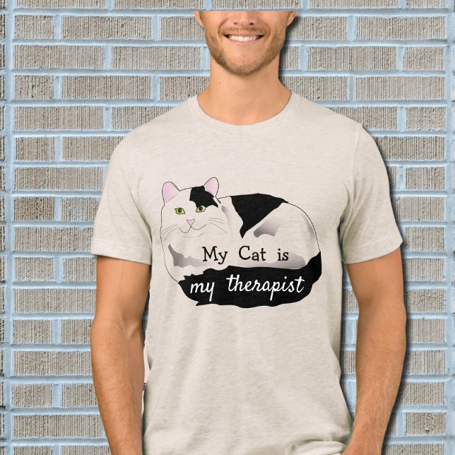 Therapist  cat -funny   quote Tri-Blend shirt (Creator Uploaded)