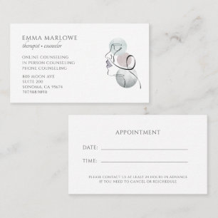 Therapist Counsellor Business & Appointment Card
