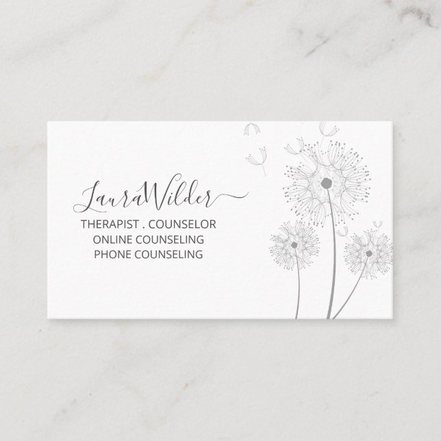 Therapist Counsellor Business Card (Front)