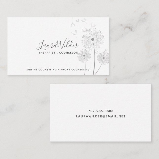 Therapist Counsellor Business Card (Front/Back)