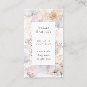 Therapist Counsellor  Business Card