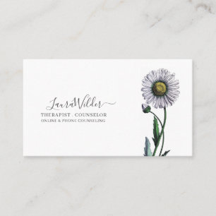 Therapist Counsellor Daisy Business Card