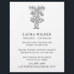 Therapist Counsellor Online By Phone Flyer<br><div class="desc">A flyer for a therapist or counsellor specialising in therapy during social distancing. Lovely serene abstract background. Promote your new social distancing therapy services online or by phone.</div>