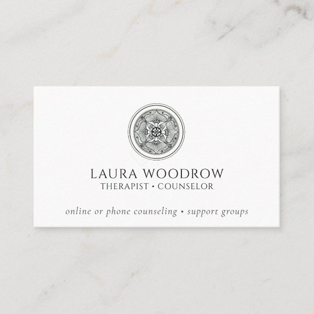 Therapist Counsellor Phone Online Business Card (Front)