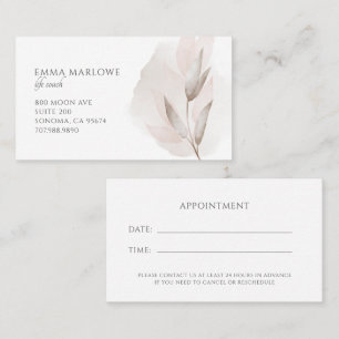 Therapist Counselor Business & Appointment Card