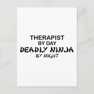 Therapist Deadly Ninja by Night Postcard