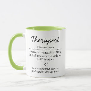 Therapist Definition Mug, Inspirational Mental Hea Mug