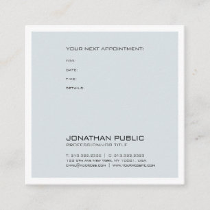 Therapist Doctor Dentist Appointment Reminder Chic Card