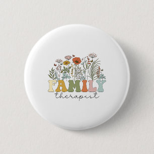 Therapist Family Therapy Mental Health 6 Cm Round Badge