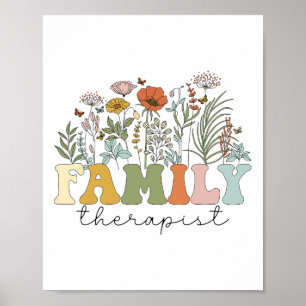 Therapist Family Therapy Mental Health Poster