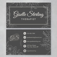 Therapist Mental Health Floral Botanical