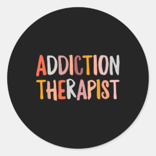 Therapist Mental Health Therapy Behavioural Classic Round Sticker