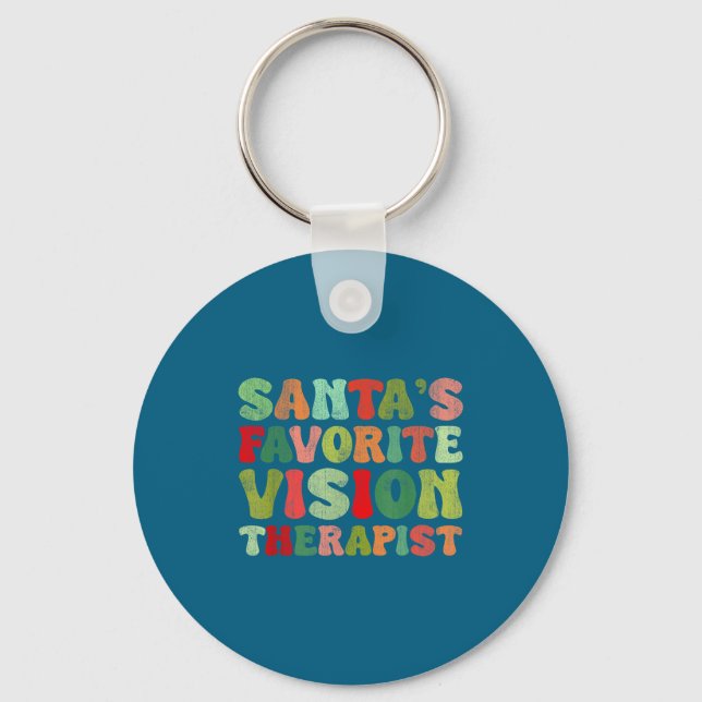 Therapist Santa Vision Favorite Key Ring (Front)