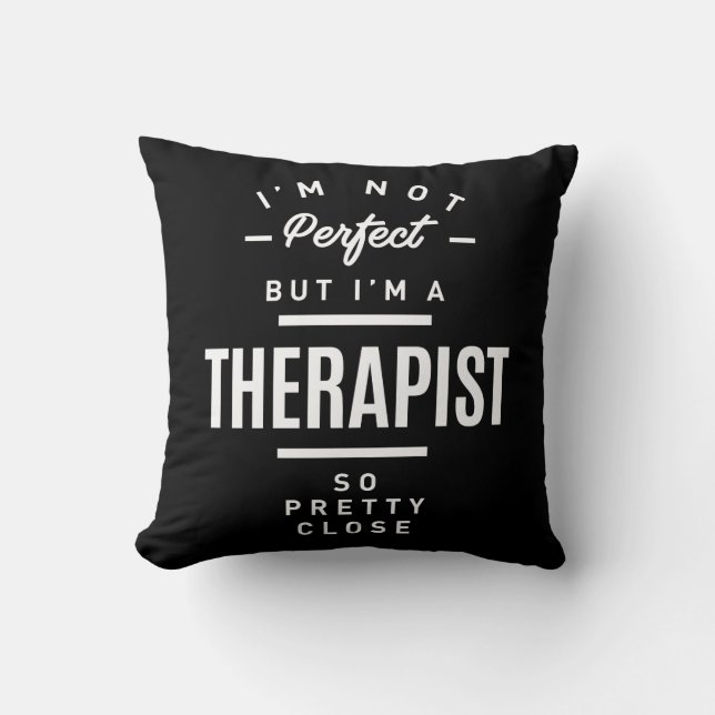 Therapist Work Job Title Gift Cushion (Front)